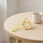 Crochet Flower Bag Charm - Butter & Cream