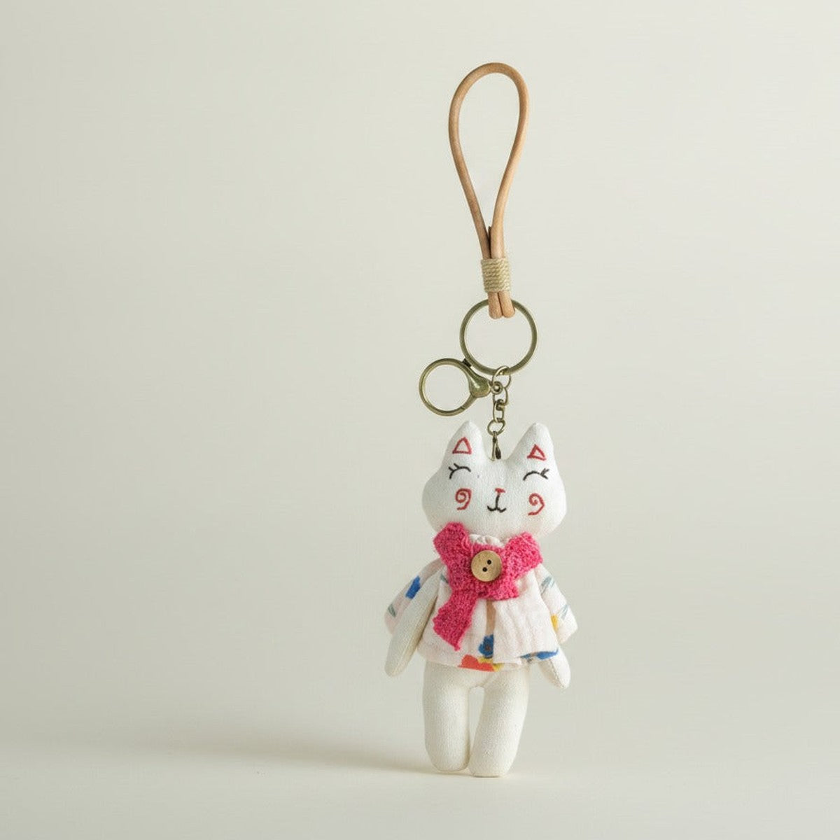 Cute Cat Plush Keychain – novelty & toys (view 1)