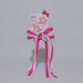 Star & Bow Hair Clip Set Pink & Light Pink
