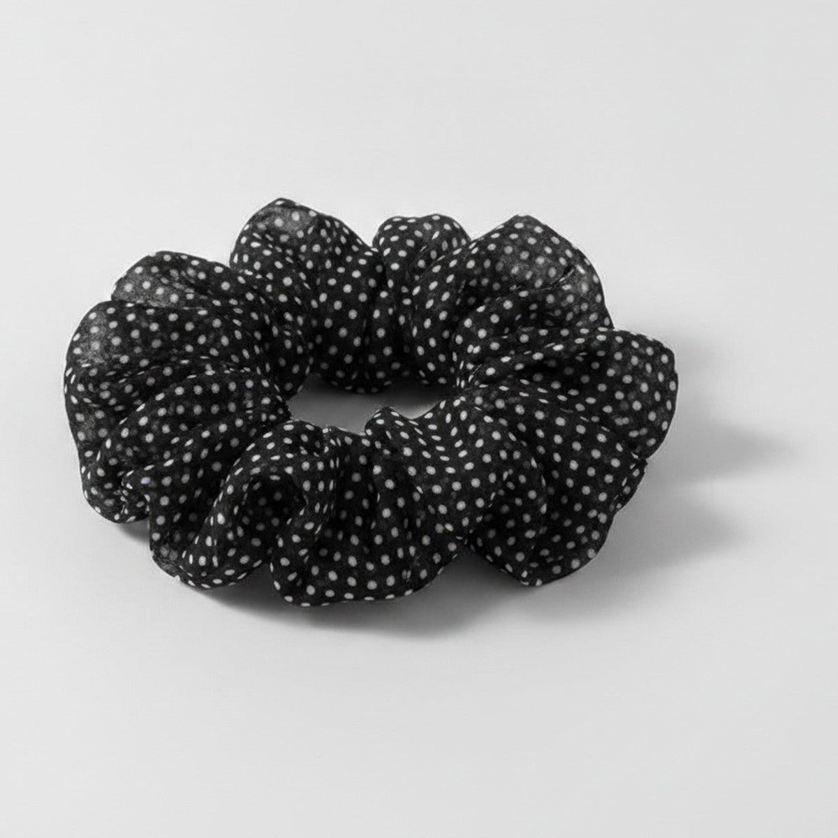 Hair Claw Clip - Black Polka Dot – hair accessories (view 1)