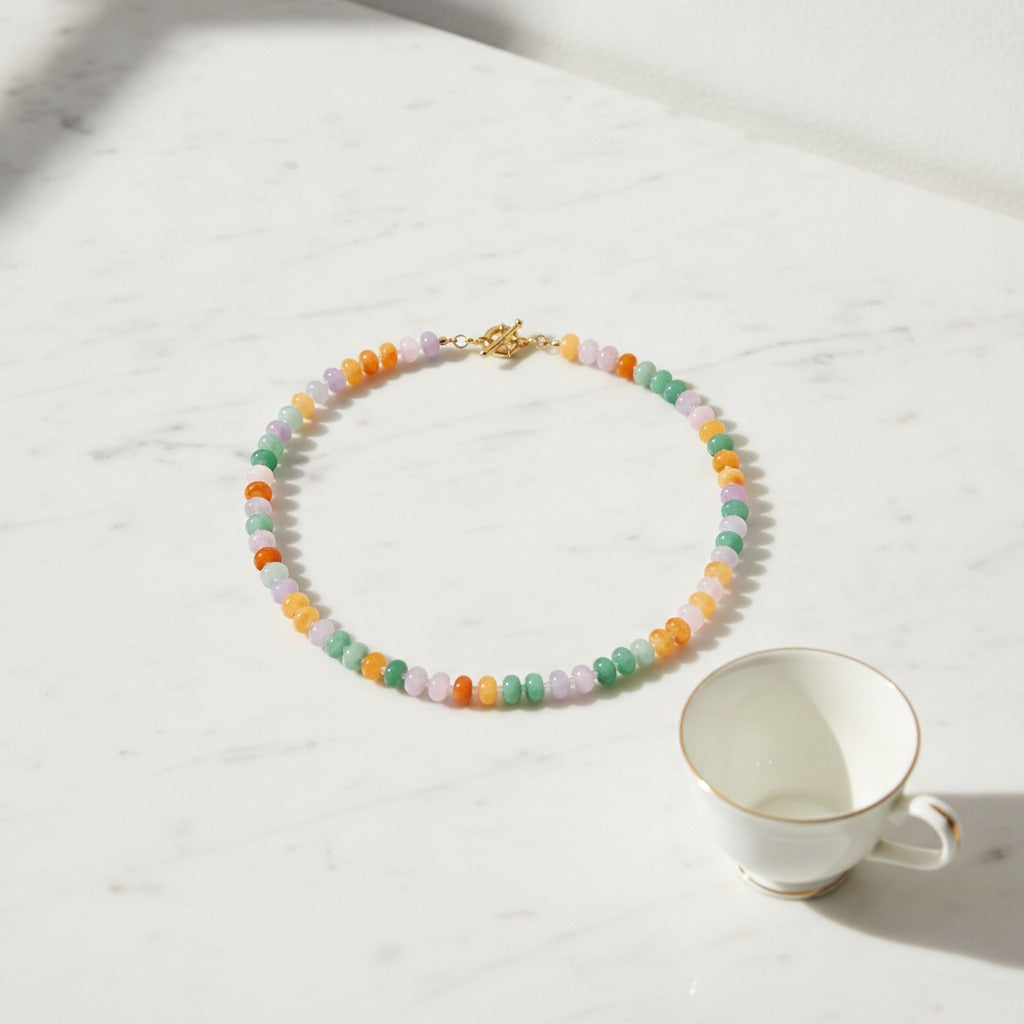 Chunky Gemstone Bead Necklace - Type 4