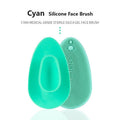 Flower-shaped facial cleansing brush - Blue