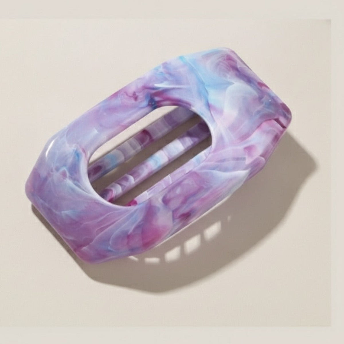 Marble Hair Claw Clip - #8 Deep Purple Marble – hair accessories (view 1)