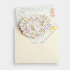 Floral Good Luck Pop-Up Greeting Card – stationery (view 1)