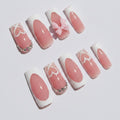 Leopard Bow Press-On Nails - Type 4