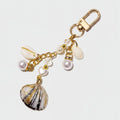 Elegant Seashell Pearl Charm Keychain – jewelry (view 1)