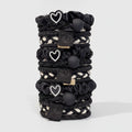 Black Heart Scrunchie Set Pack – hair accessories (view 1)