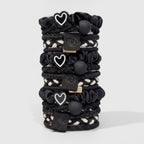 Black Heart Scrunchie Set Pack – hair accessories (view 1)