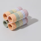 Pastel Striped Hair Ties Set Multi-Color – hair accessories (view 1)