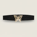 Black Butterfly Buckle Elastic Belt – scarves & belts (view 1)