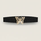 Black Butterfly Buckle Elastic Belt – scarves & belts (view 1)