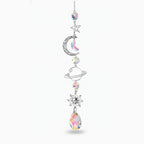 Celestial Crystal Car Charm - Silver Deluxe