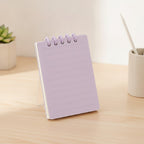 Spiral Lined Mini Notepad - Taro Purple