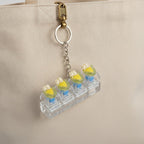 Angry Cookie Keychain - Clear Base Corn