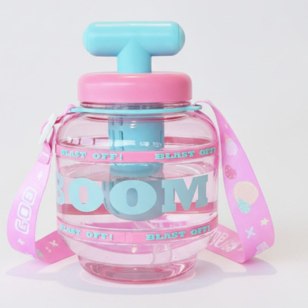 Bubble Pump Tumbler With Strap - Pink Bomb Cup – novelty & toys (view 1)