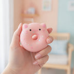 Cute Donut Plush With Smiley Face Pink Donut