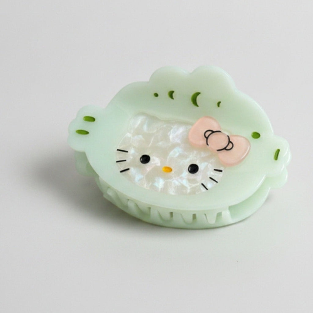 Hello Kitty Hair Claw Clip - Cyan 8.5cm – hair accessories (view 1)