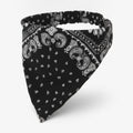 Paisley Bandana Neck Wrap - Black