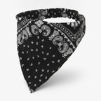 Paisley Bandana Neck Wrap - Black
