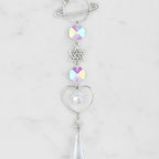 Celestial Crystal Car Charm - Silver Classic