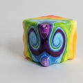 Trippy Eyes Squishy Cube - Fluid Rainbow