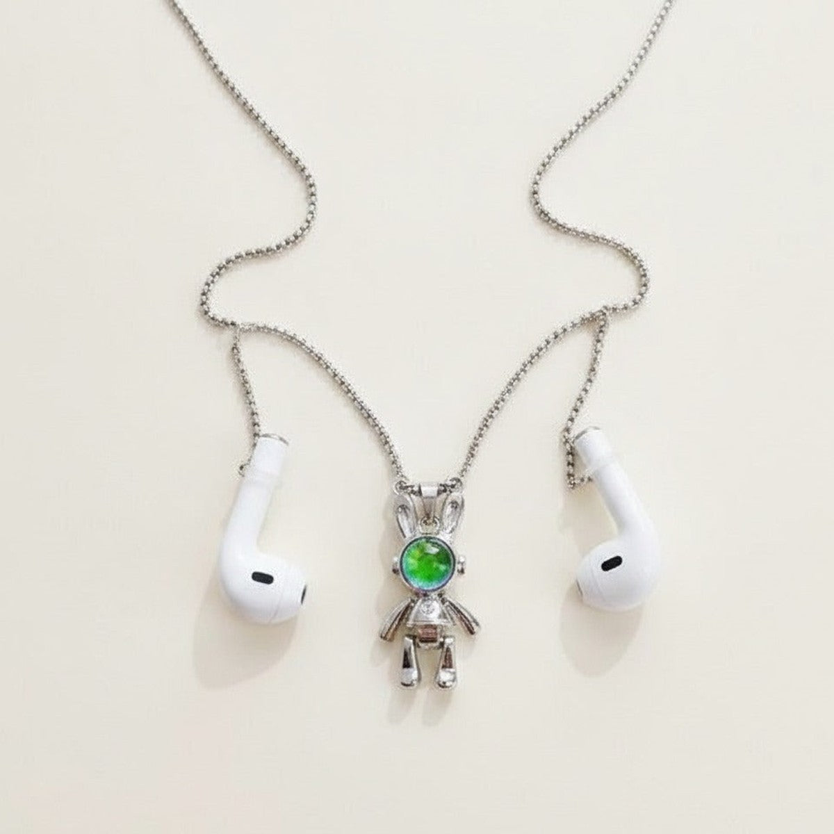 Rabbit Earbud Anti-Loss Necklace – novelty & toys (view 1)