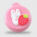 Cartoon Animal Paddle Brush Strawberry Bear – Korean beauty tool