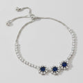 Adjustable Tennis Bracelet - Gold & Crystal