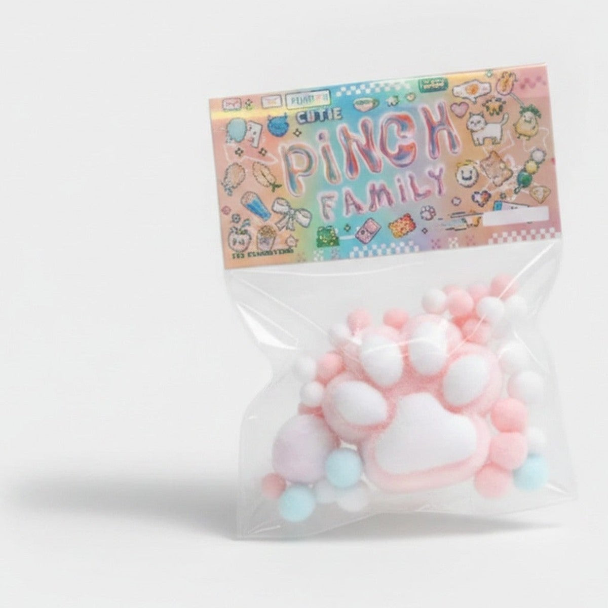 Kawaii Monster Onigiri Rice Ball Toy - Bubblegum Pink – novelty & toys (view 1)