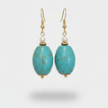 Turquoise Stone Drop Earrings Turquoise