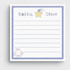 Rabbit Space Sticky Notes With Star Charm – stationery (view 1)