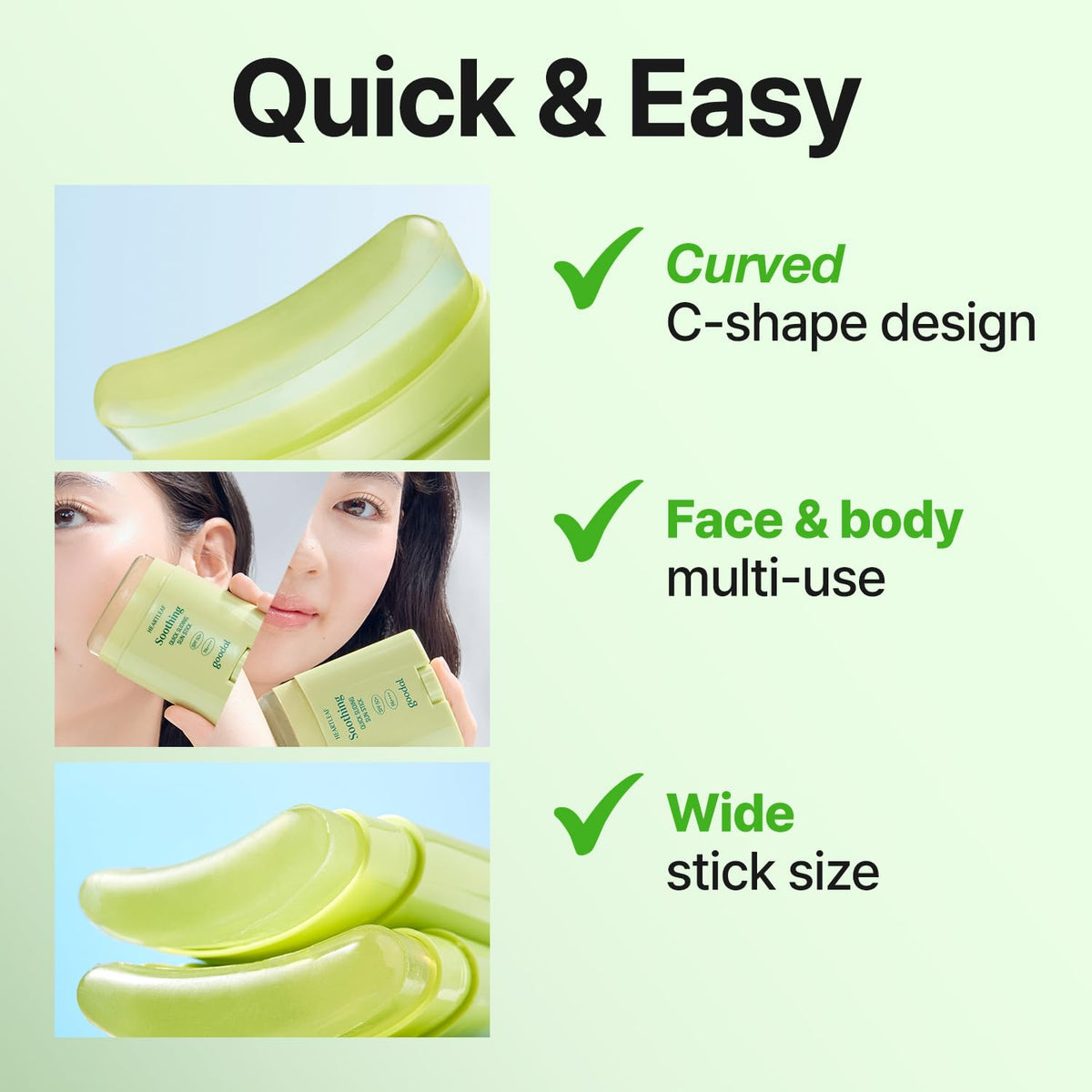 Heartleaf Soothing Quick Sliding Sunscreen Stick