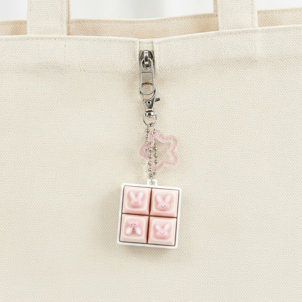 Cute Critter Keychain Set - Four Charm Mix