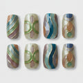 Chunky Stone Ring Set - Earth Tones