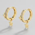 Spike Huggie Hoop Earring - Gold