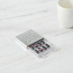 One Good Morning Press-On Nails Set - Black & Pink