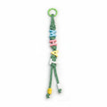Beaded Letter Charm Keychain - Type 2