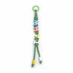 Beaded Letter Charm Keychain - Type 2