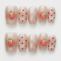 Strawberry Press-On Nail Set - Strawberry Dream
