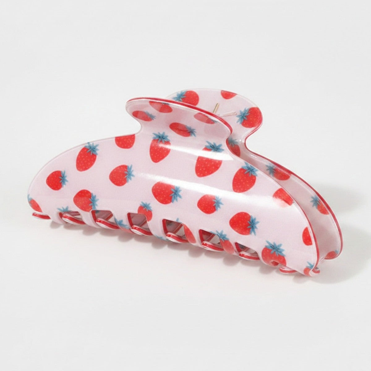 Strawberry Pink Acrylic Hair Claw Clip – hair accessories (view 1)