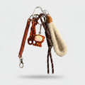 Bear Coil Cord Keychain Fob - Brown – novelty & toys (view 1)
