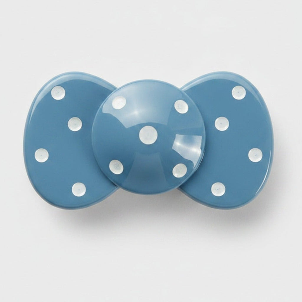 Pearl Studded Blue Hair Clip – hair accessories (view 1)