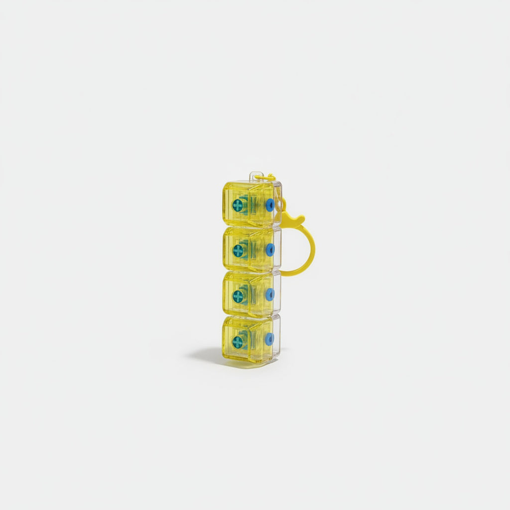 Mini Keyboard Switch Keychain - Yellow