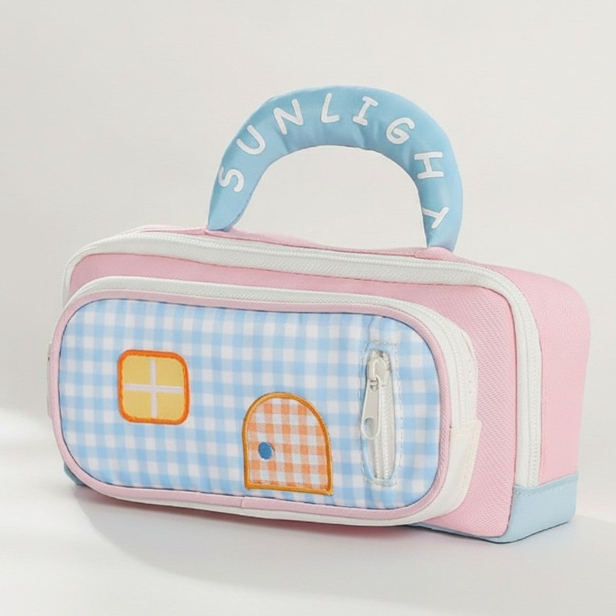 Cute Sunlight House Design Pencil Case – stationery (view 1)