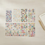 6Pcs Gold Foil Alphabet Number Stickers - 6pcs/Set