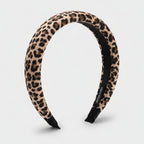 Leopard Print Padded Headband - Narrow Leopard Print – hair accessories (view 1)