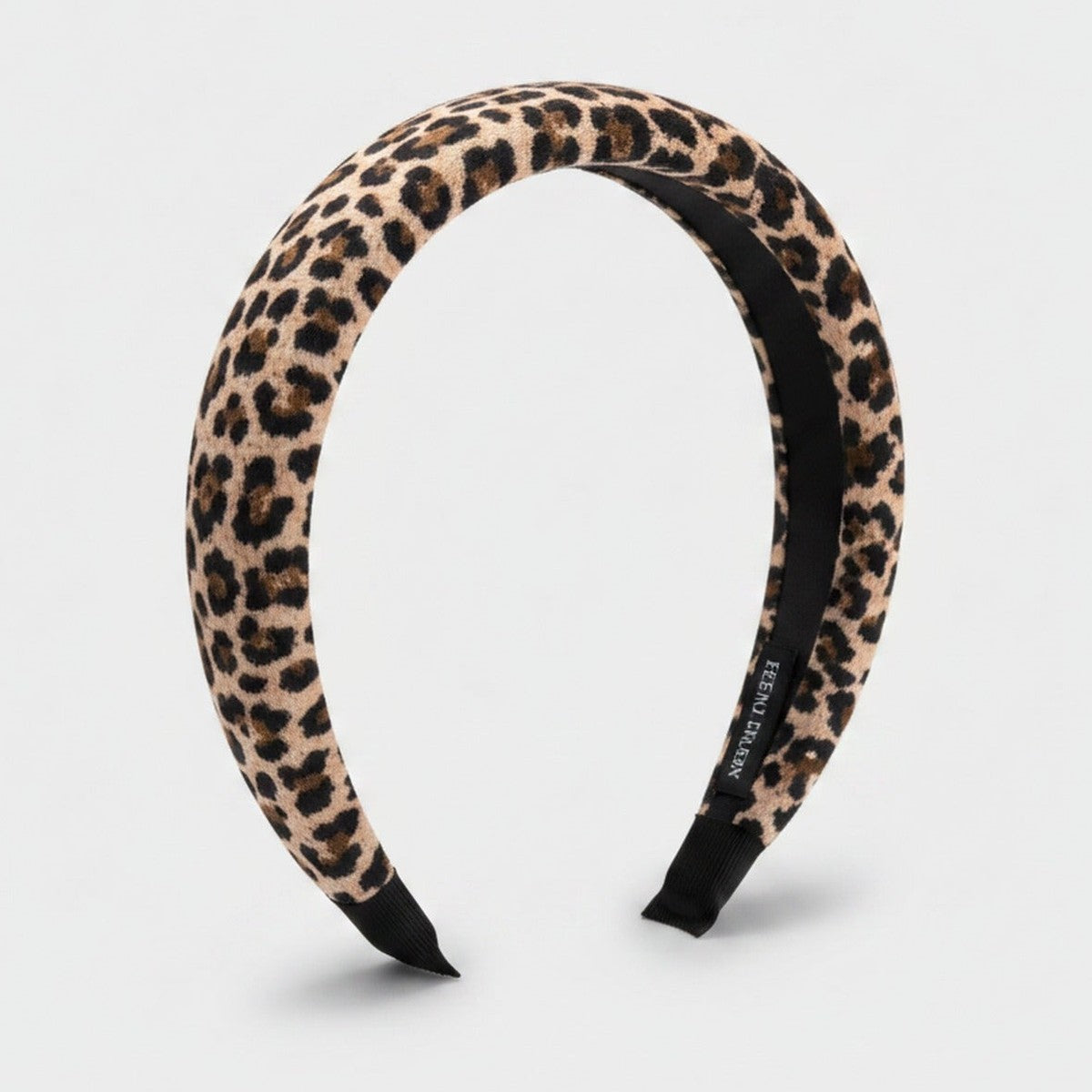 Leopard Print Padded Headband - Narrow Leopard Print – hair accessories (view 1)