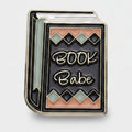 Book Pin Diamond Enamel Badge - Book Babe Diamond – stationery (view 1)