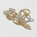 Gold Butterfly Rhinestone Hair Claw Clip – hair accessories (view 1)