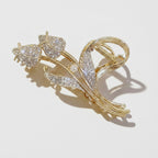 Gold Butterfly Rhinestone Hair Claw Clip – hair accessories (view 1)